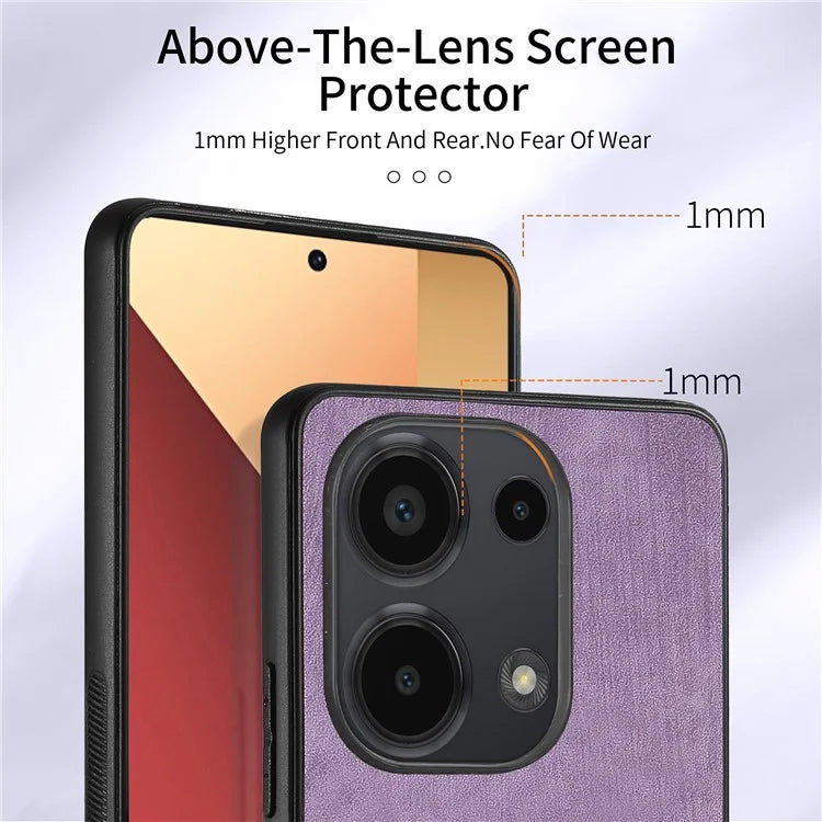 D2 for Xiaomi Redmi Note 13 Pro 4G / Poco M6 Pro 4G Case Card Slots Retro PU+TPU Cover with Kickstand