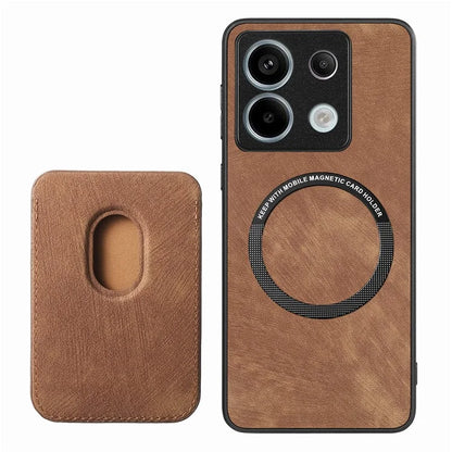 D12 For Xiaomi Redmi Note 13 Pro 5G / Poco X6 5G Magnetic Card Holder Case Vintage Phone Leather Cover