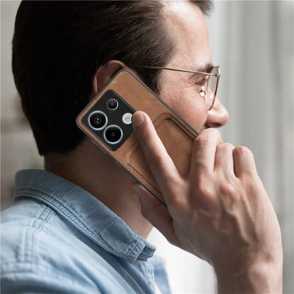 D12 For Xiaomi Redmi Note 13 Pro 5G / Poco X6 5G Magnetic Card Holder Case Vintage Phone Leather Cover