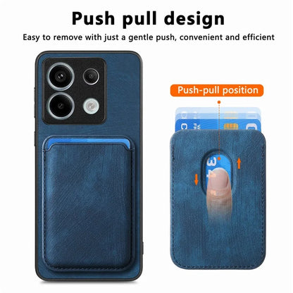 D12 For Xiaomi Redmi Note 13 Pro 5G / Poco X6 5G Magnetic Card Holder Case Vintage Phone Leather Cover