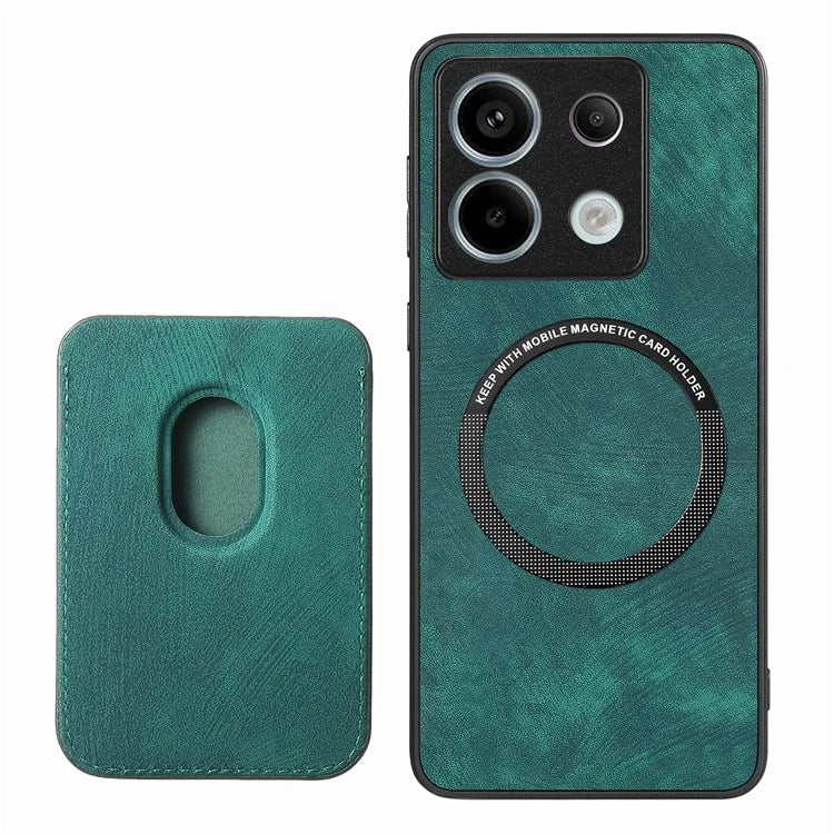 D12 For Xiaomi Redmi Note 13 Pro 5G / Poco X6 5G Magnetic Card Holder Case Vintage Phone Leather Cover
