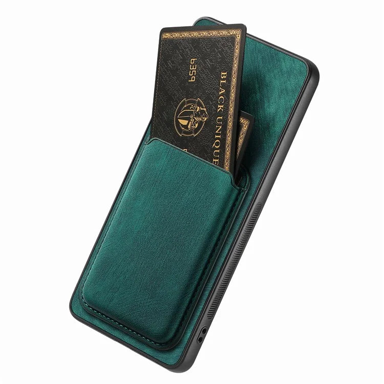 D12 For Xiaomi Redmi Note 13 Pro 5G / Poco X6 5G Magnetic Card Holder Case Vintage Phone Leather Cover