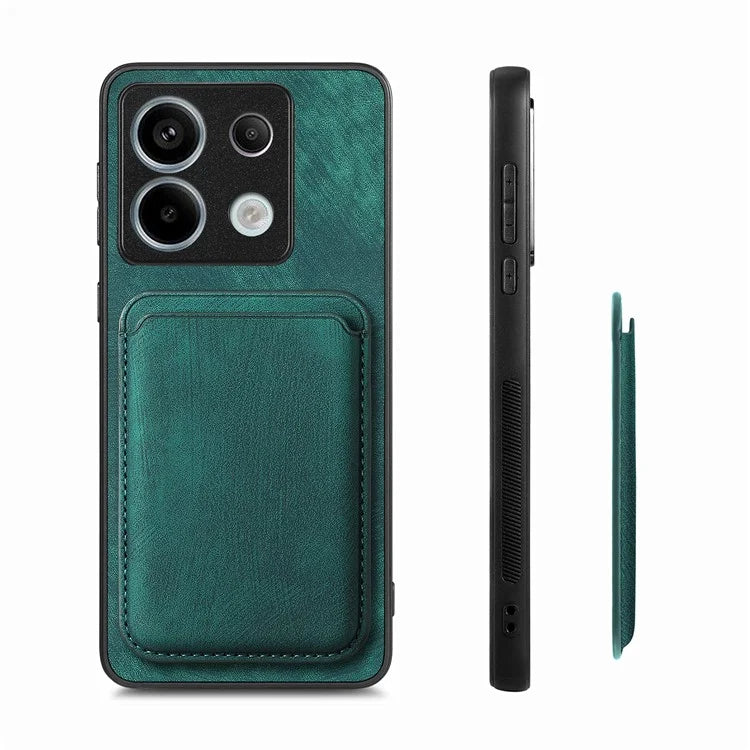 D12 For Xiaomi Redmi Note 13 Pro 5G / Poco X6 5G Magnetic Card Holder Case Vintage Phone Leather Cover