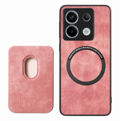 D12 For Xiaomi Redmi Note 13 Pro 5G / Poco X6 5G Magnetic Card Holder Case Vintage Phone Leather Cover