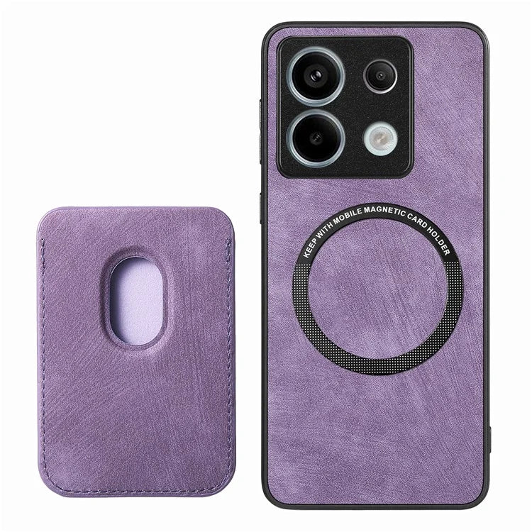 D12 For Xiaomi Redmi Note 13 Pro 5G / Poco X6 5G Magnetic Card Holder Case Vintage Phone Leather Cover