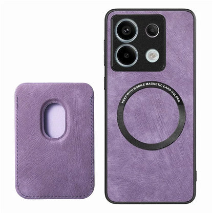 D12 For Xiaomi Redmi Note 13 Pro 5G / Poco X6 5G Magnetic Card Holder Case Vintage Phone Leather Cover
