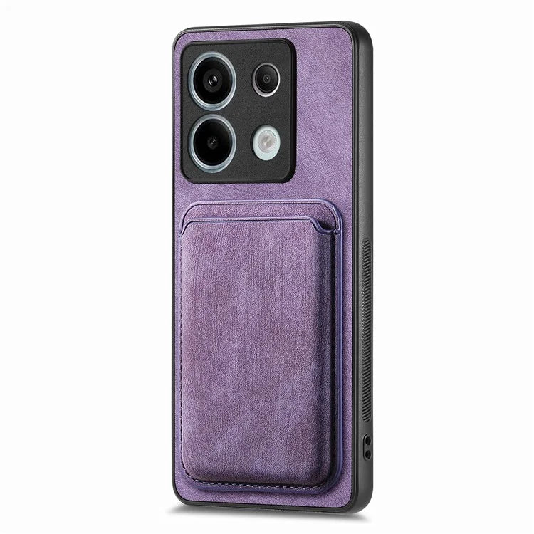 D12 For Xiaomi Redmi Note 13 Pro 5G / Poco X6 5G Magnetic Card Holder Case Vintage Phone Leather Cover