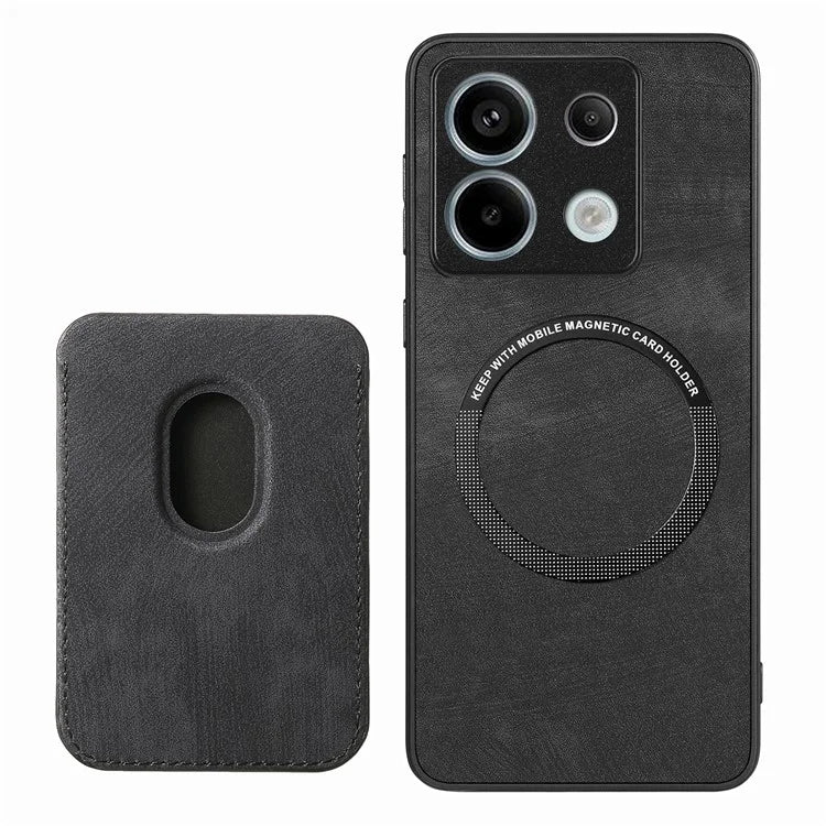 D12 For Xiaomi Redmi Note 13 Pro 5G / Poco X6 5G Magnetic Card Holder Case Vintage Phone Leather Cover
