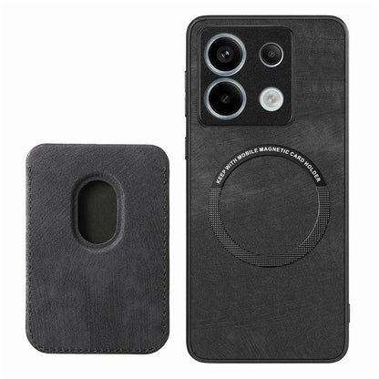 D12 For Xiaomi Redmi Note 13 Pro 5G / Poco X6 5G Magnetic Card Holder Case Vintage Phone Leather Cover