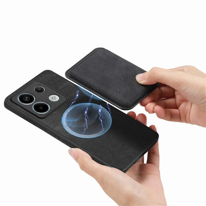 D12 For Xiaomi Redmi Note 13 Pro 5G / Poco X6 5G Magnetic Card Holder Case Vintage Phone Leather Cover
