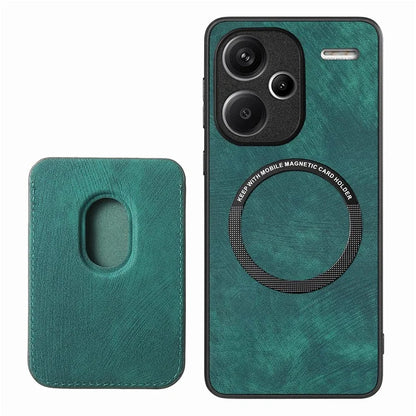 D12 For Xiaomi Redmi Note 13 Pro+ 5G Case Leather Vintage Phone Cover with Magnetic Card Holder