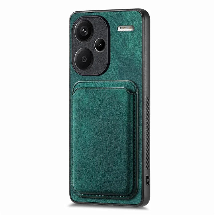 D12 For Xiaomi Redmi Note 13 Pro+ 5G Case Leather Vintage Phone Cover with Magnetic Card Holder