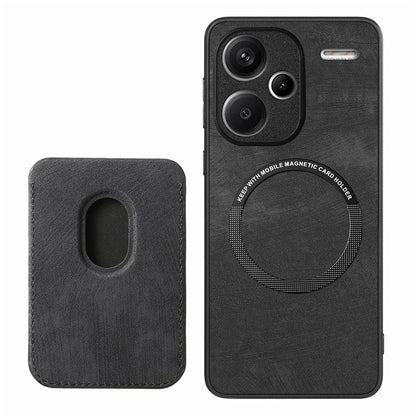 D12 For Xiaomi Redmi Note 13 Pro+ 5G Case Leather Vintage Phone Cover with Magnetic Card Holder