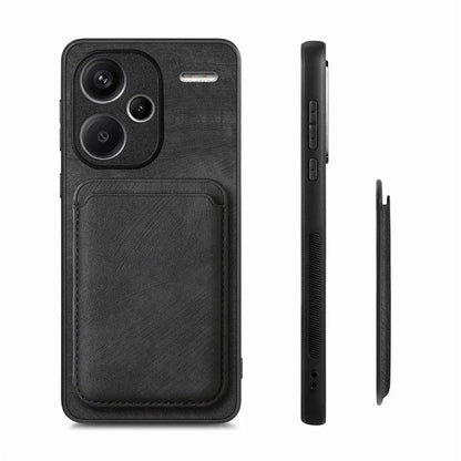 D12 For Xiaomi Redmi Note 13 Pro+ 5G Case Leather Vintage Phone Cover with Magnetic Card Holder