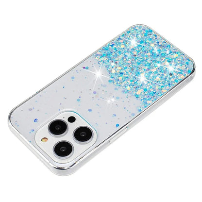 For iPhone 13 Pro Max 6.7 inch TPU Back Cover Sparkle Luminous Epoxy Cell Phone Case