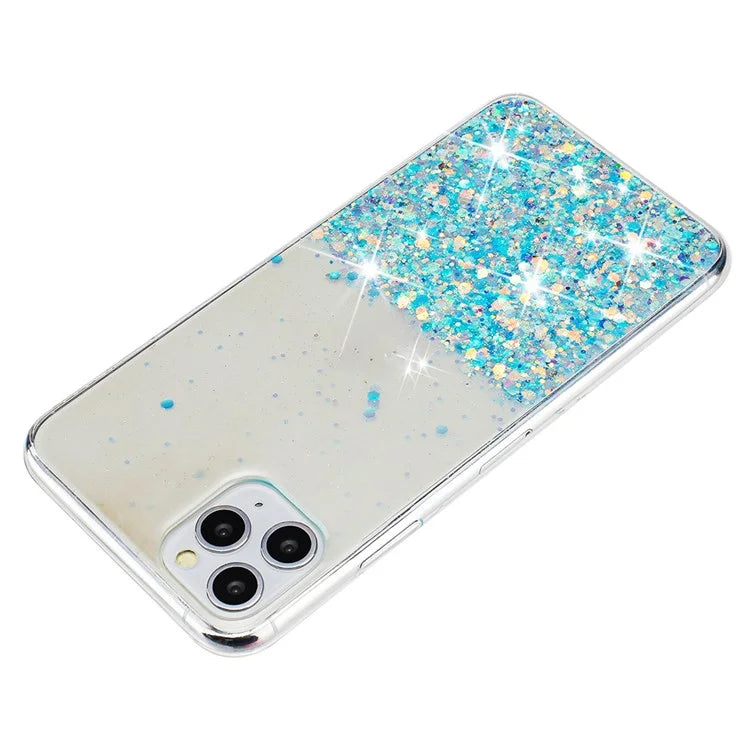 Back Case for iPhone 11 Pro Max Glow In The Dark Epoxy TPU Glitter Sparkle Mobile Phone Cover