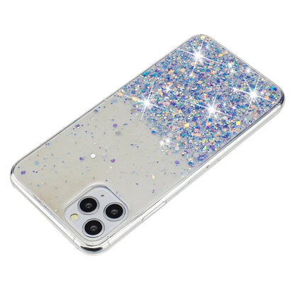 Back Case for iPhone 11 Pro Max Glow In The Dark Epoxy TPU Glitter Sparkle Mobile Phone Cover