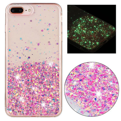 For iPhone 6 Plus/7 Plus/8 Plus 5.5 inch Case Luminous Sequins Anti-fall TPU Phone Cover