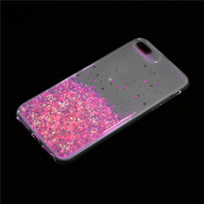 For iPhone 6 Plus/7 Plus/8 Plus 5.5 inch Case Luminous Sequins Anti-fall TPU Phone Cover