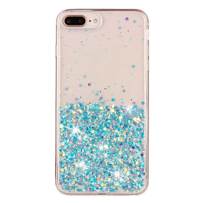 For iPhone 6 Plus / 7 Plus / 8 Plus 5.5 inch Case Luminous Sequins Anti-Fall TPU Phone Cover
