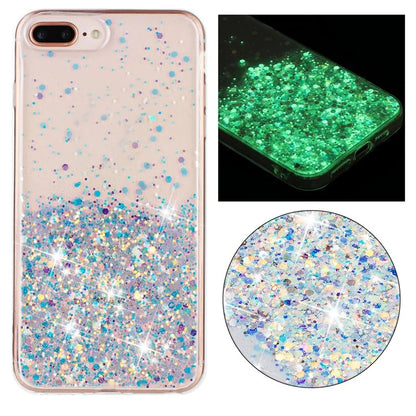 For iPhone 6 Plus/7 Plus/8 Plus 5.5 inch Case Luminous Sequins Anti-fall TPU Phone Cover