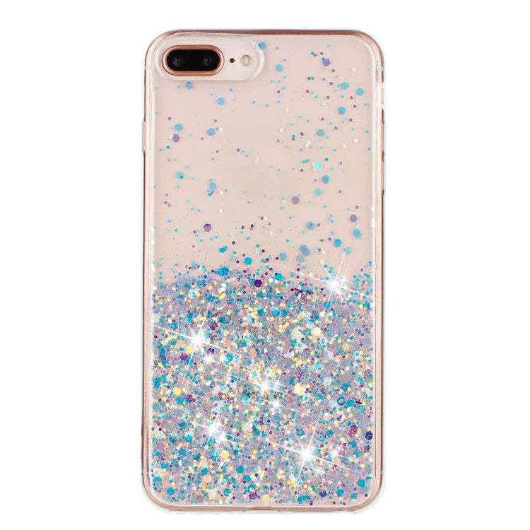 For iPhone 6 Plus/7 Plus/8 Plus 5.5 inch Case Luminous Sequins Anti-fall TPU Phone Cover