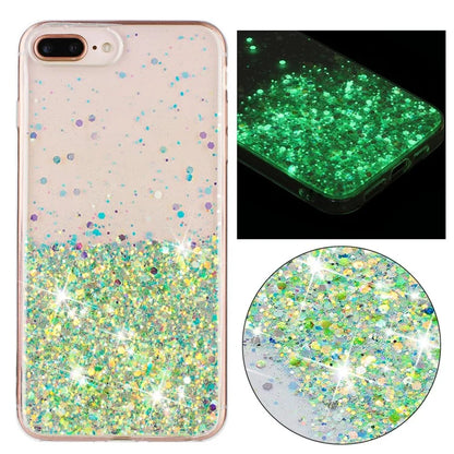 For iPhone 6 Plus/7 Plus/8 Plus 5.5 inch Case Luminous Sequins Anti-fall TPU Phone Cover