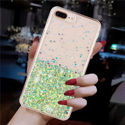 For iPhone 6 Plus/7 Plus/8 Plus 5.5 inch Case Luminous Sequins Anti-fall TPU Phone Cover