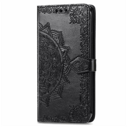 For Google Pixel 9 Pro XL Leather Wallet Case Stand Flip Phone Cover Emboss Mandala Flower