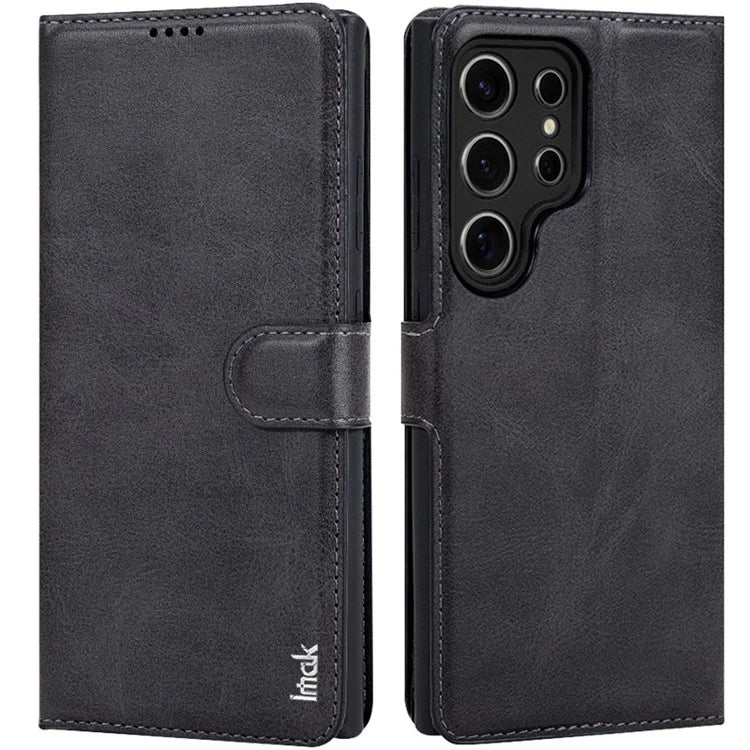 IMAK For Samsung Galaxy S24 Ultra Case Wallet PU Leather Protective Phone Cover