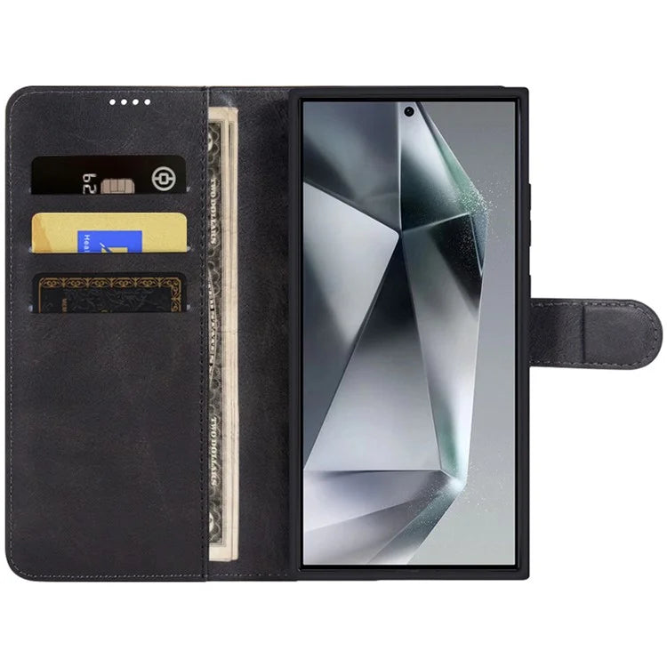 IMAK For Samsung Galaxy S24 Ultra Case Wallet PU Leather Protective Phone Cover