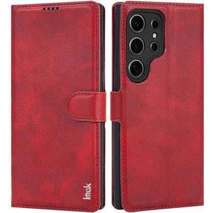 IMAK For Samsung Galaxy S24 Ultra Case Wallet PU Leather Protective Phone Cover