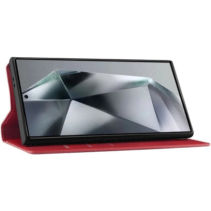 IMAK For Samsung Galaxy S24 Ultra Case Wallet PU Leather Protective Phone Cover