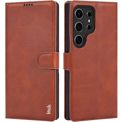 IMAK For Samsung Galaxy S24 Ultra Case Wallet PU Leather Protective Phone Cover