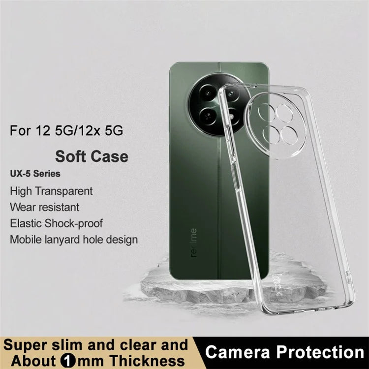 IMAK UX-5 Series For Realme 12 5G / 12x 5G / 12x (China) 5G / C65 5G Case Shockproof Slim TPU Phone Cover