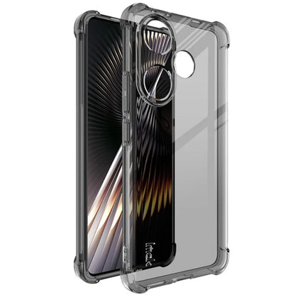IMAK For Xiaomi Redmi Turbo 3 5G / Poco F6 5G Clear TPU Case Anti-Drop Airbag Protection Phone Shell Black