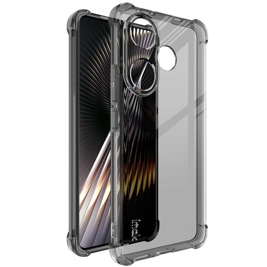 IMAK For Xiaomi Redmi Turbo 3 5G / Poco F6 5G Clear TPU Case Anti-Drop Airbag Protection Phone Shell Black