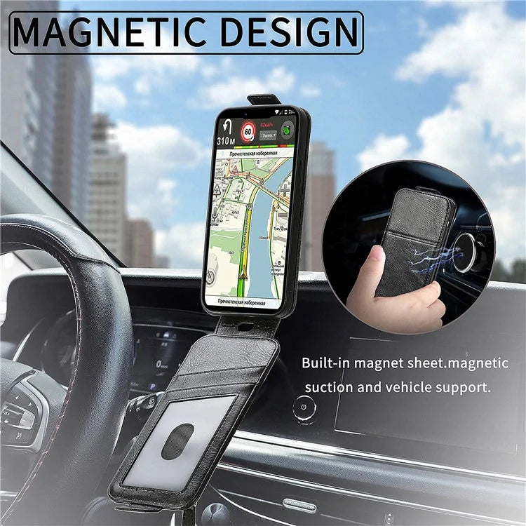 For Samsung Galaxy A15 4G Case Zipper Pocket PU Leather Vertical Flip Wallet Phone Cover