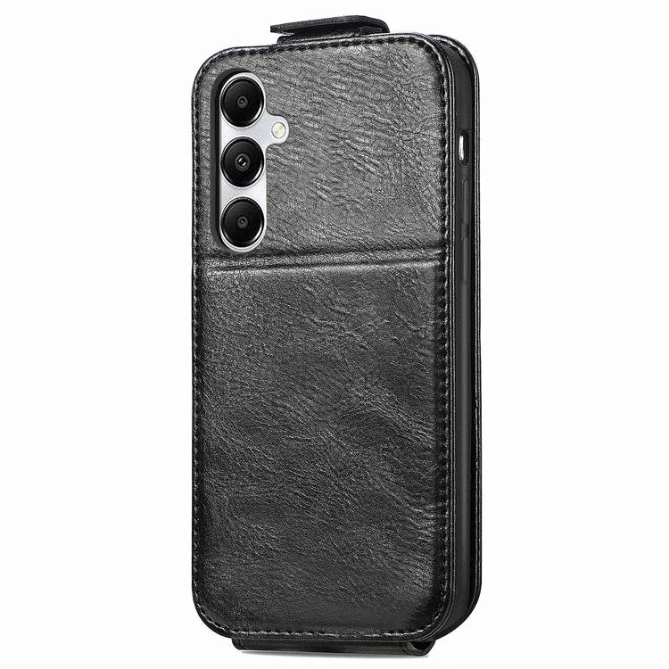 For Samsung Galaxy A15 4G Case Zipper Pocket PU Leather Vertical Flip Wallet Phone Cover