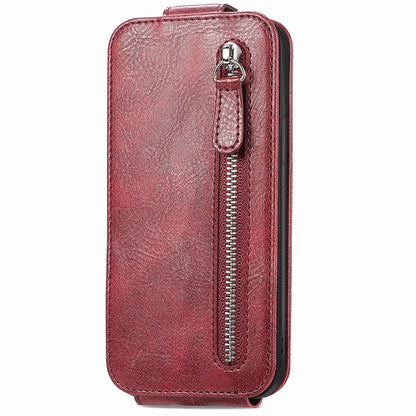For Samsung Galaxy A15 4G Case Zipper Pocket PU Leather Vertical Flip Wallet Phone Cover