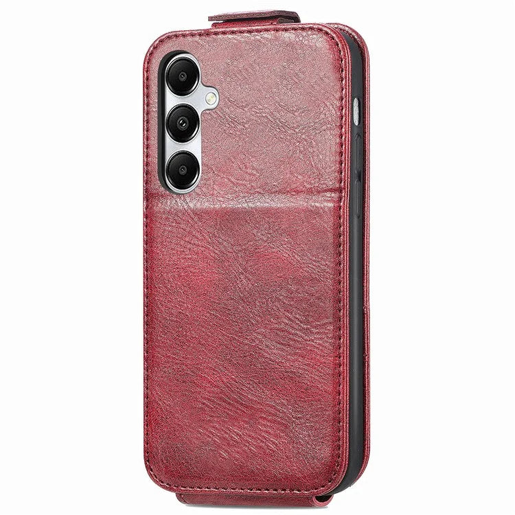 For Samsung Galaxy A15 4G Case Zipper Pocket PU Leather Vertical Flip Wallet Phone Cover
