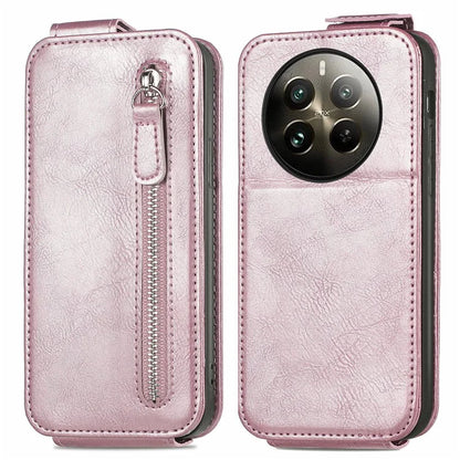 For Realme 12 Pro 5G / 12 Pro+ 5G Leather Case Vertical Flip Zipper Wallet Phone Cover