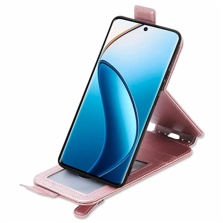 For Realme 12 Pro 5G / 12 Pro+ 5G Leather Case Vertical Flip Zipper Wallet Phone Cover