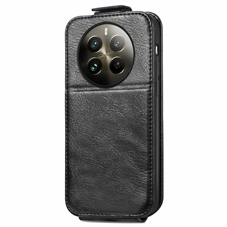 For Realme 12 Pro 5G / 12 Pro+ 5G Leather Case Vertical Flip Zipper Wallet Phone Cover