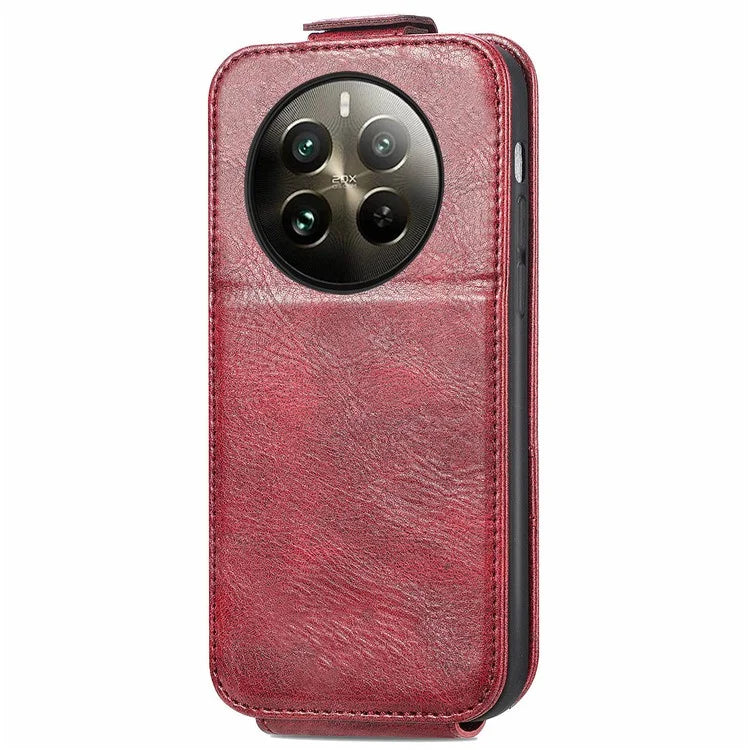 For Realme 12 Pro 5G / 12 Pro+ 5G Leather Case Vertical Flip Zipper Wallet Phone Cover