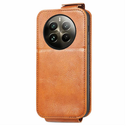 For Realme 12 Pro 5G / 12 Pro+ 5G Leather Case Vertical Flip Zipper Wallet Phone Cover