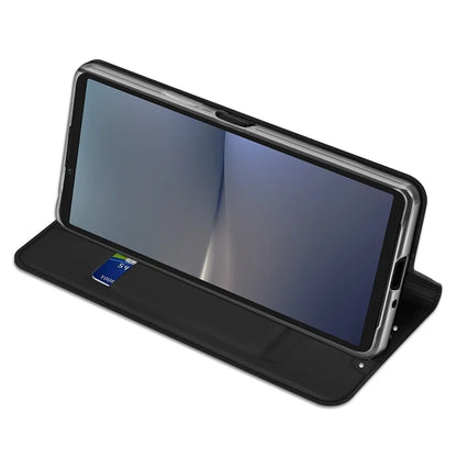 DUX DUCIS Skin Pro Series For Sony Xperia 10 VI PU Leather Case with Support Stand and Card Slot