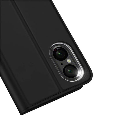 DUX DUCIS Skin Pro Series For Sony Xperia 10 VI PU Leather Case with Support Stand and Card Slot