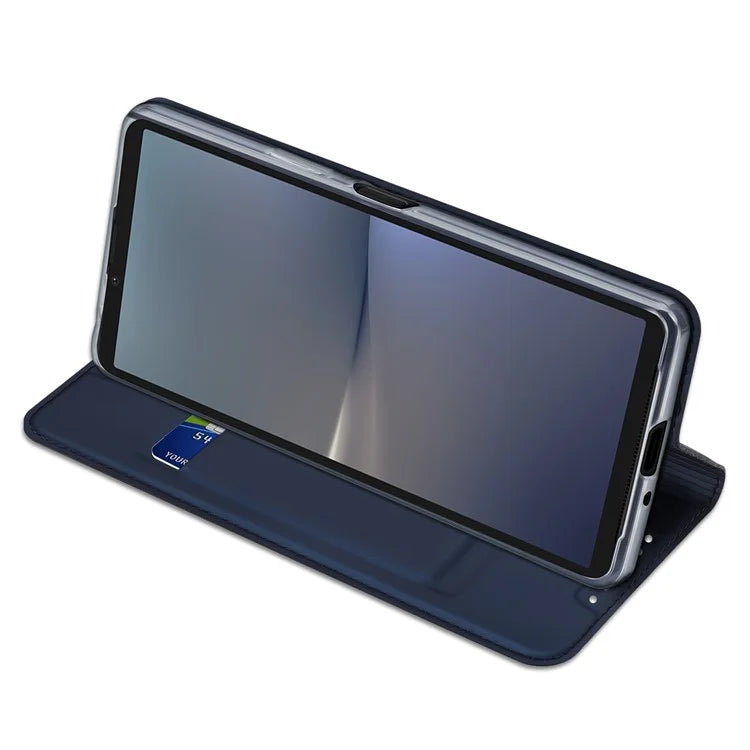 DUX DUCIS Skin Pro Series For Sony Xperia 10 VI PU Leather Case with Support Stand and Card Slot