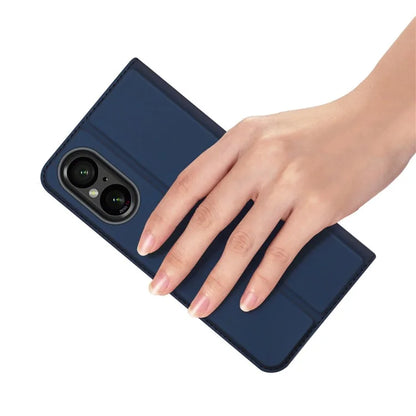 DUX DUCIS Skin Pro Series For Sony Xperia 10 VI PU Leather Case with Support Stand and Card Slot